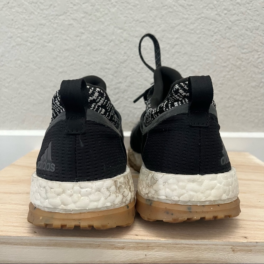 Adidas Black & White Pureboost X ATR Running Sneakers 7.5 - Picture 6 of 7
